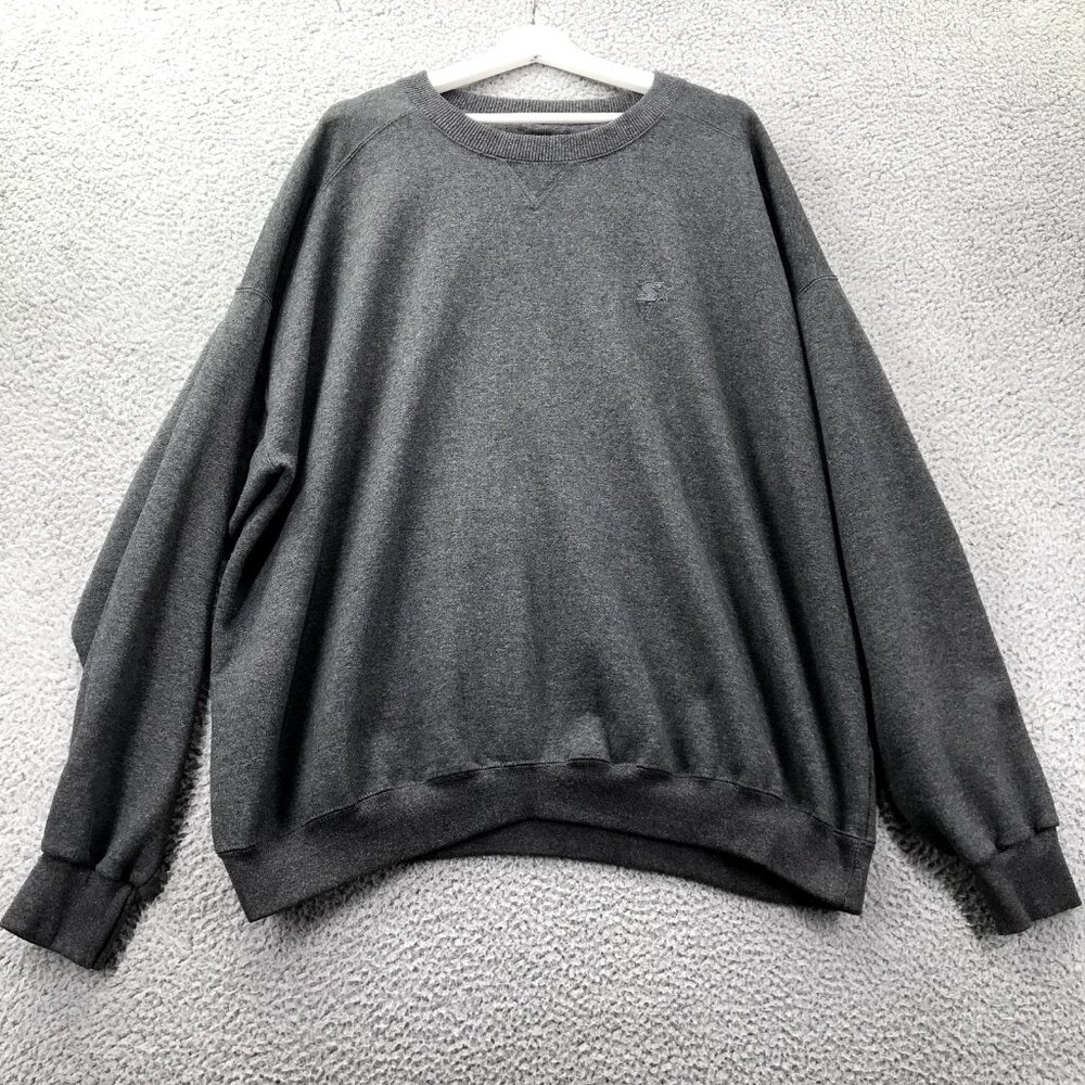 STARTER PRO80 Mens Size 2XL Dark Gray Heavyweight Crewneck Sweatshirt Mexico‎